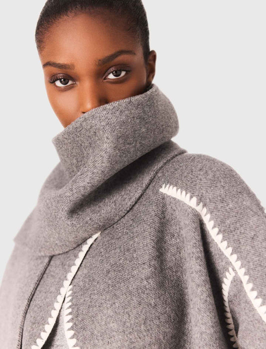 Abrigo largo reversible