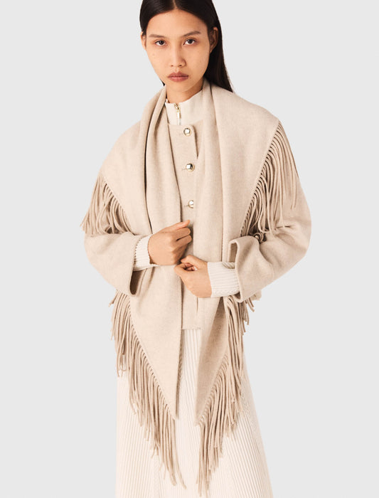 Abrigo corto de lana