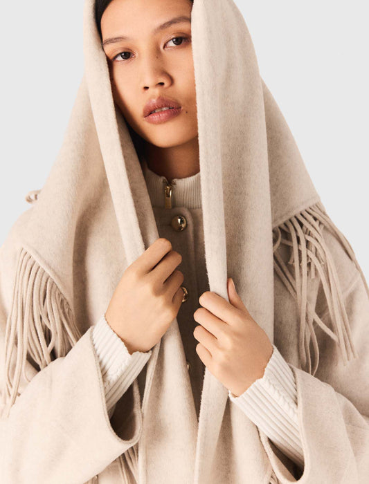 Abrigo corto de lana