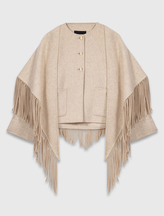 Abrigo corto de lana