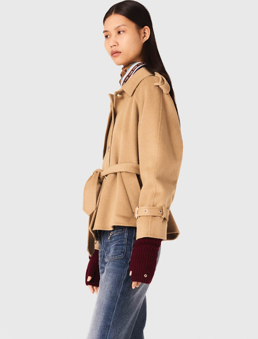 Abrigo corto reversible