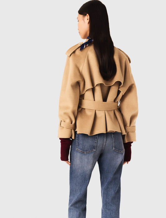 Abrigo corto reversible