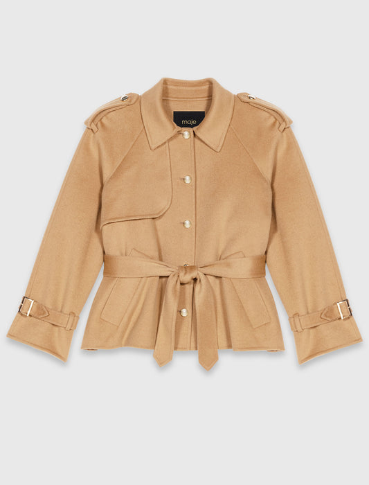 Abrigo corto reversible