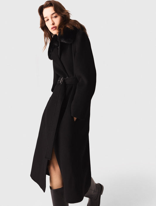 Abrigo reversible con cuello desmontable