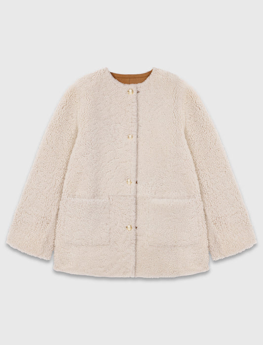 Abrigo reversible de cuero