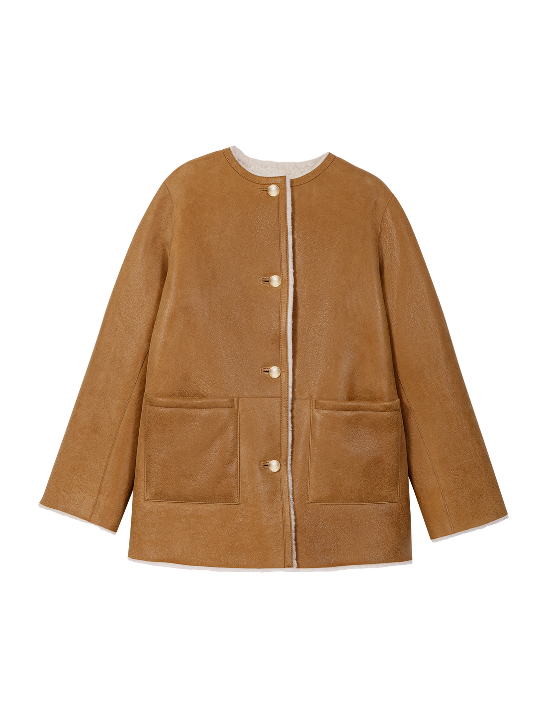 Abrigo reversible de cuero