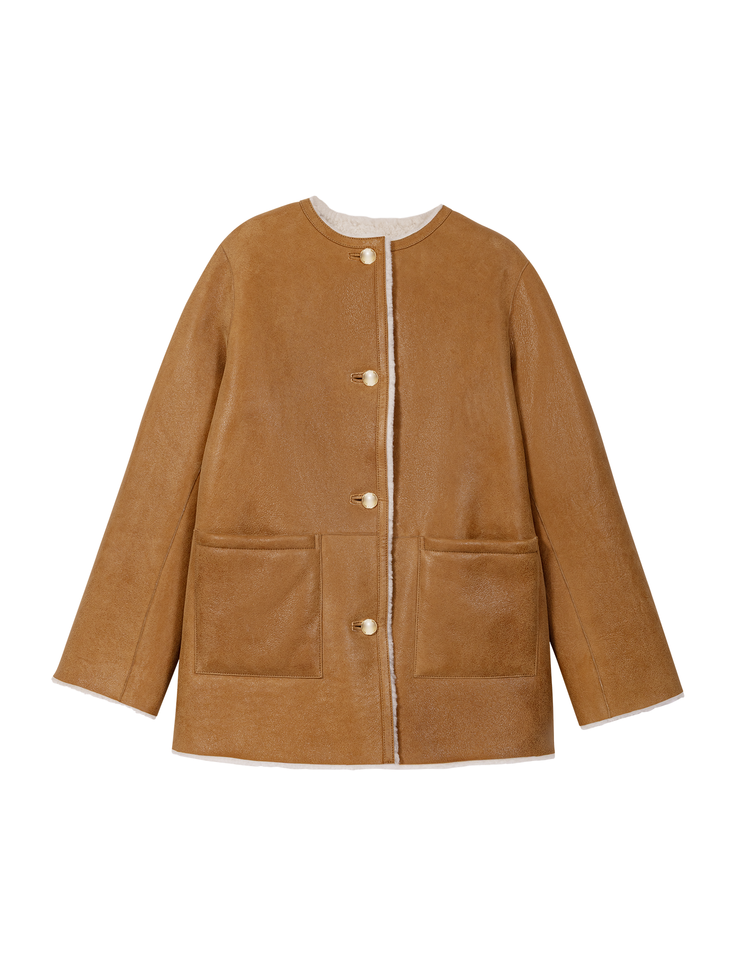 Abrigo reversible de cuero