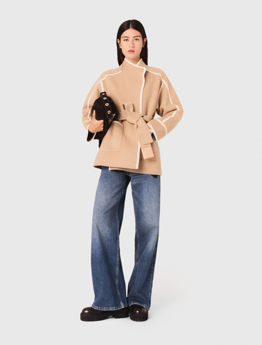 Abrigo corto reversible