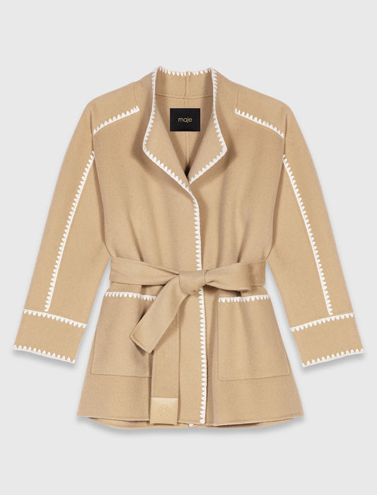 Abrigo corto reversible