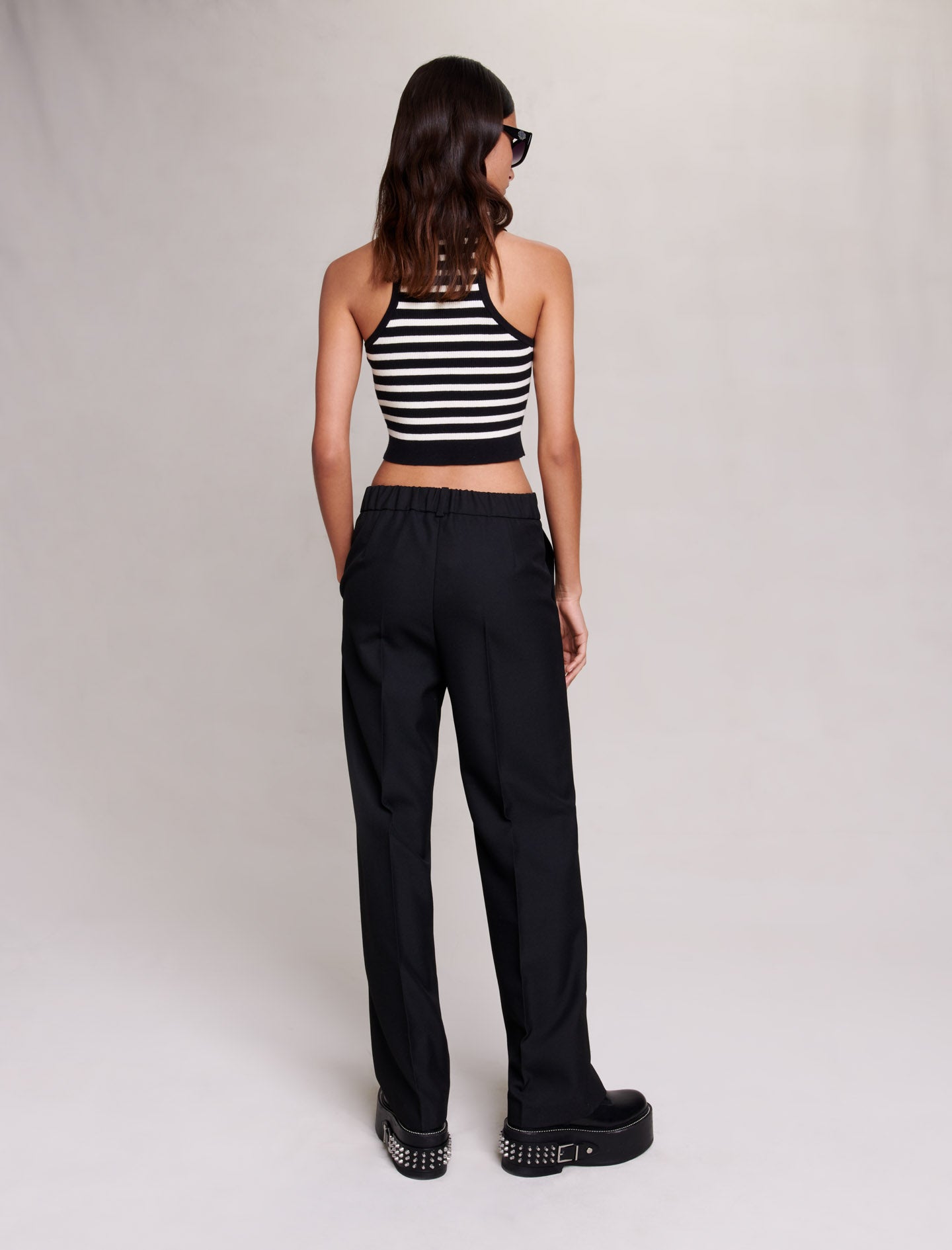 Pantalón De Traje Negro