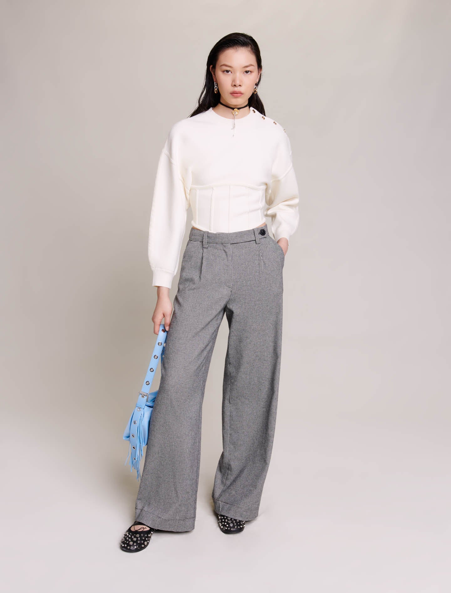 Pantalón de traje ancho