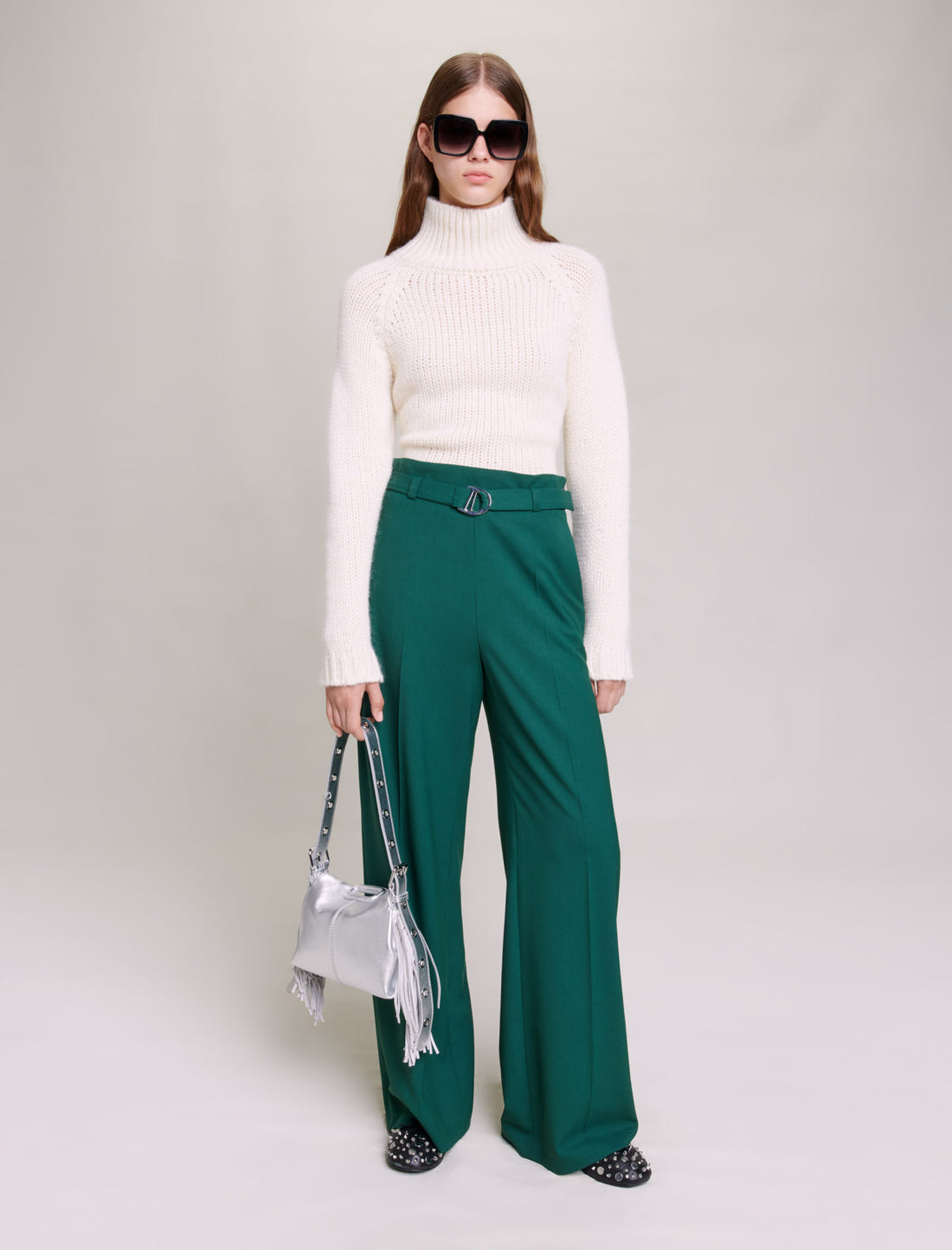 Pantalón de traje ancho