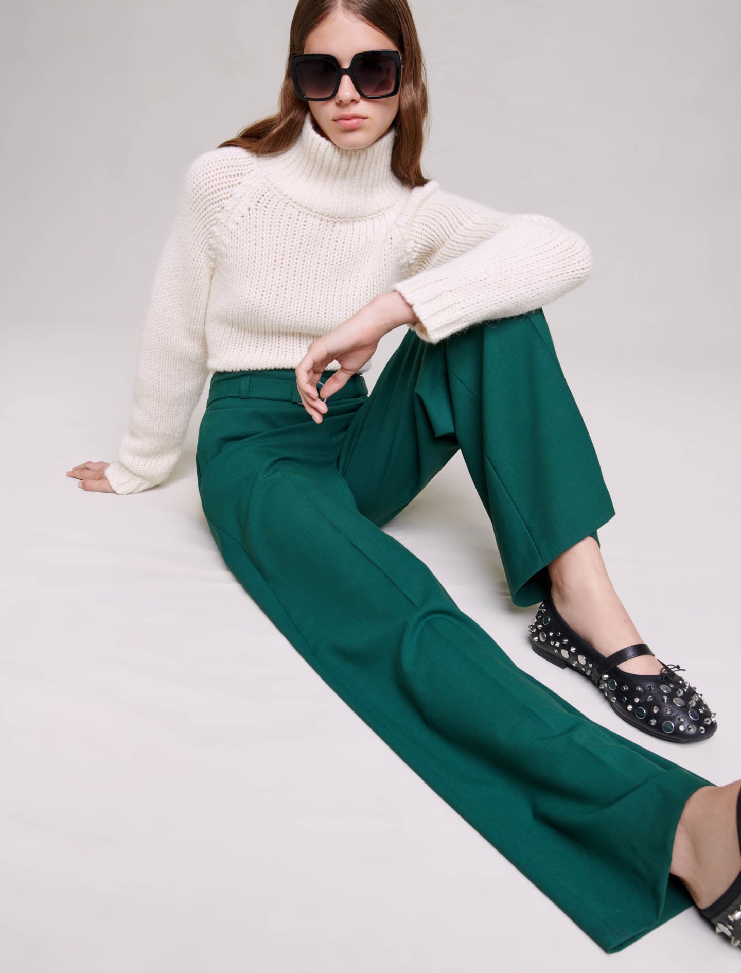 Pantalón de traje ancho
