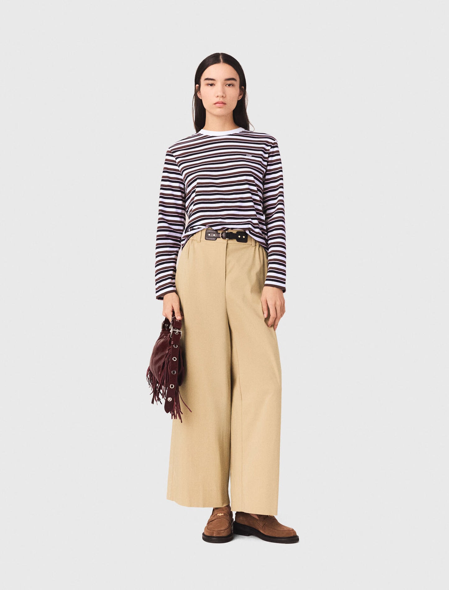 Pantalón ancho de algodón