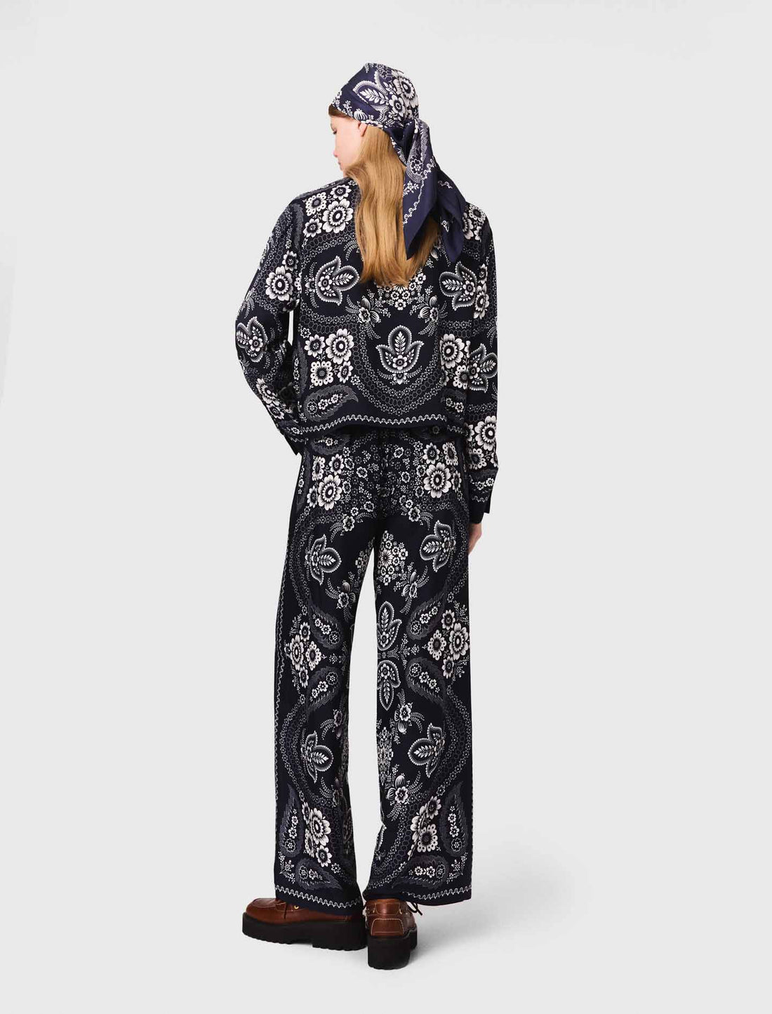 Pantalón fluido estampado