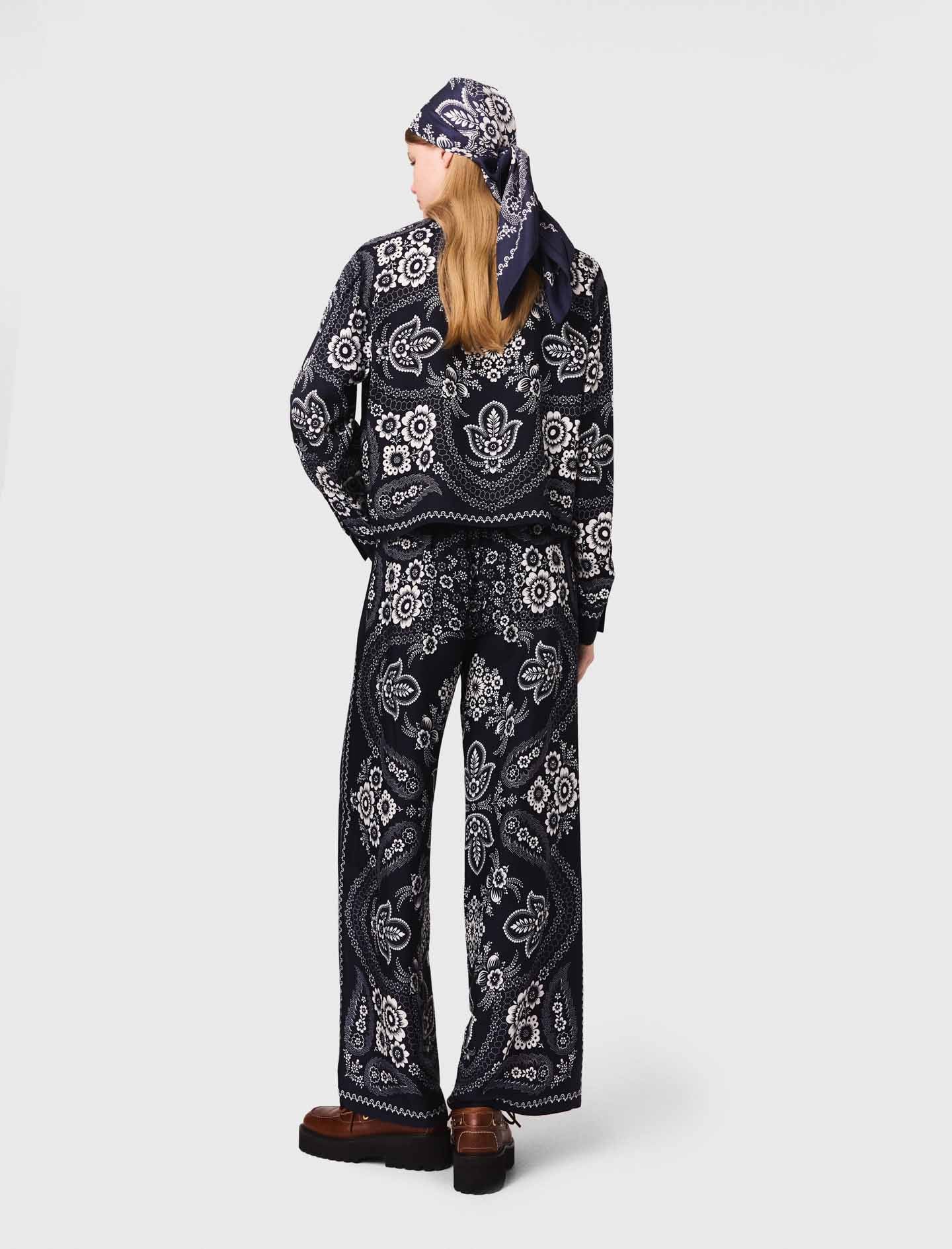 Pantalón fluido estampado