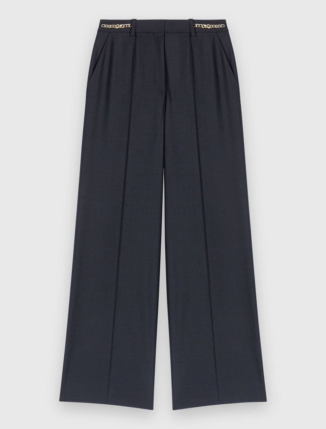 Pantalón sastre con detalles cadena