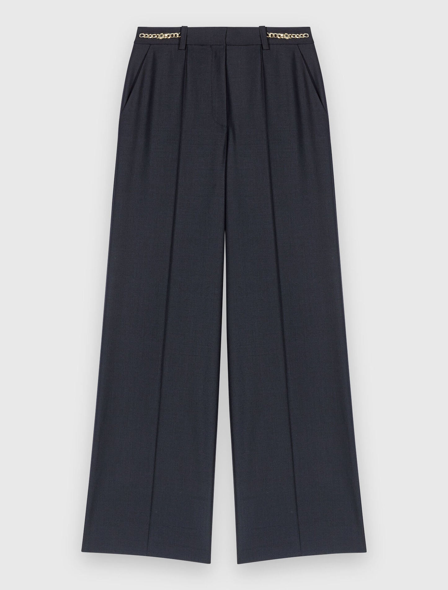 Pantalón sastre con detalles cadena
