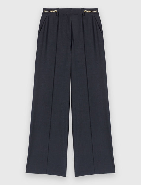 Pantalón sastre con detalles cadena