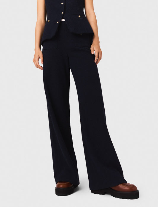 Pantalón recto de tweed