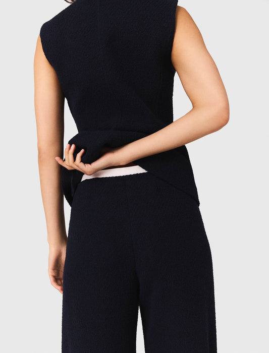 Pantalón recto de tweed