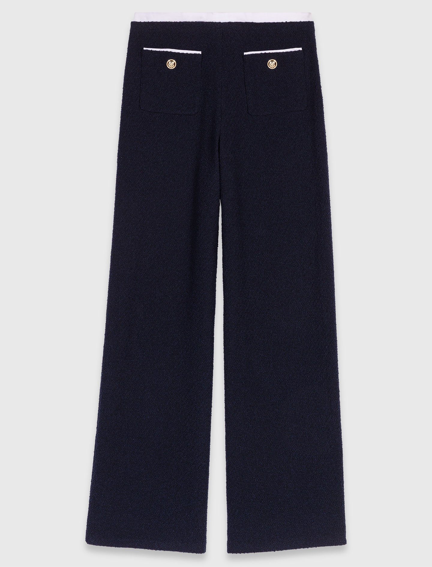 Pantalón recto de tweed