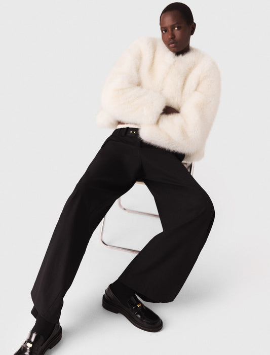 Pantalón sastre de pernera ancha