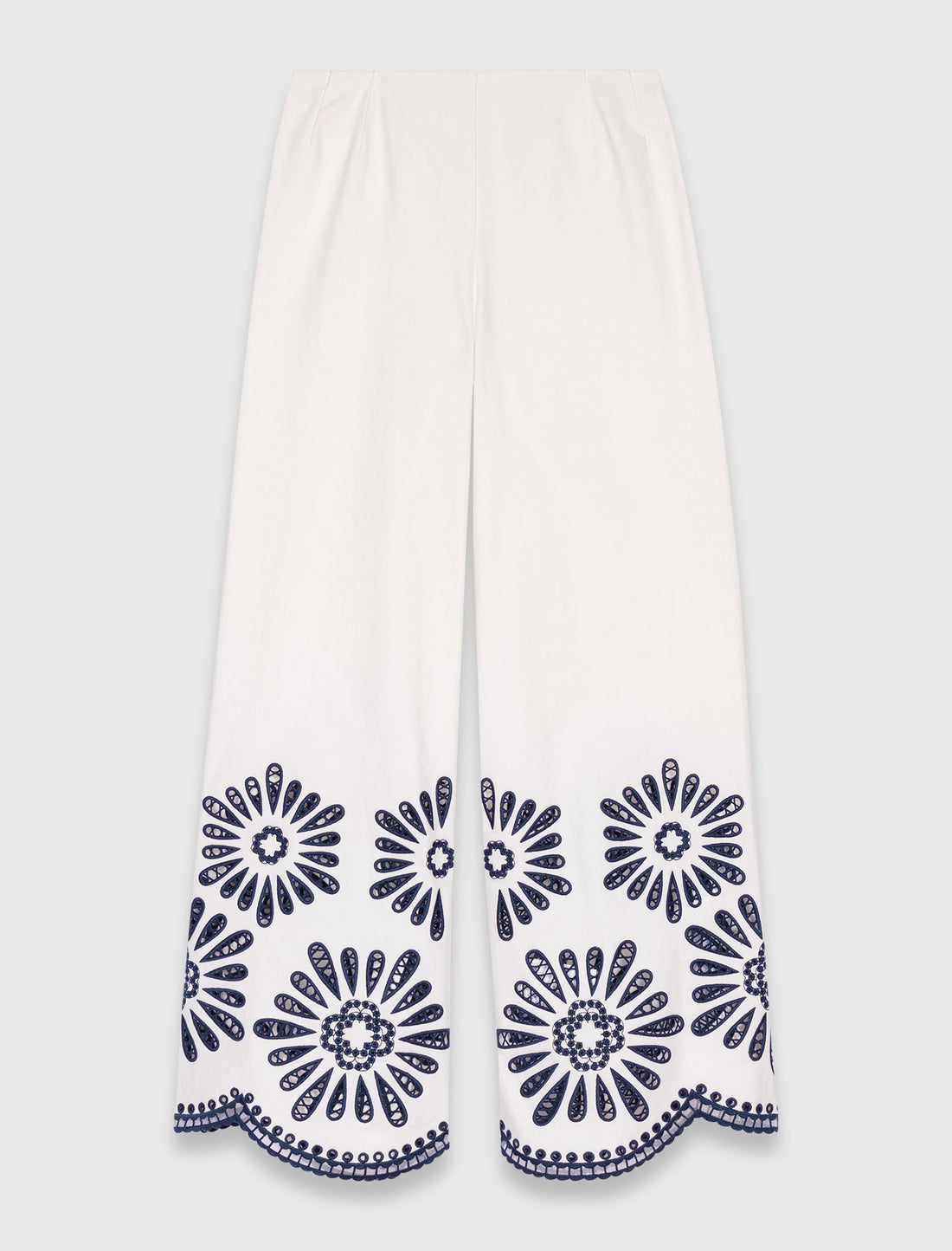 Pantalones Fluidos Blancos