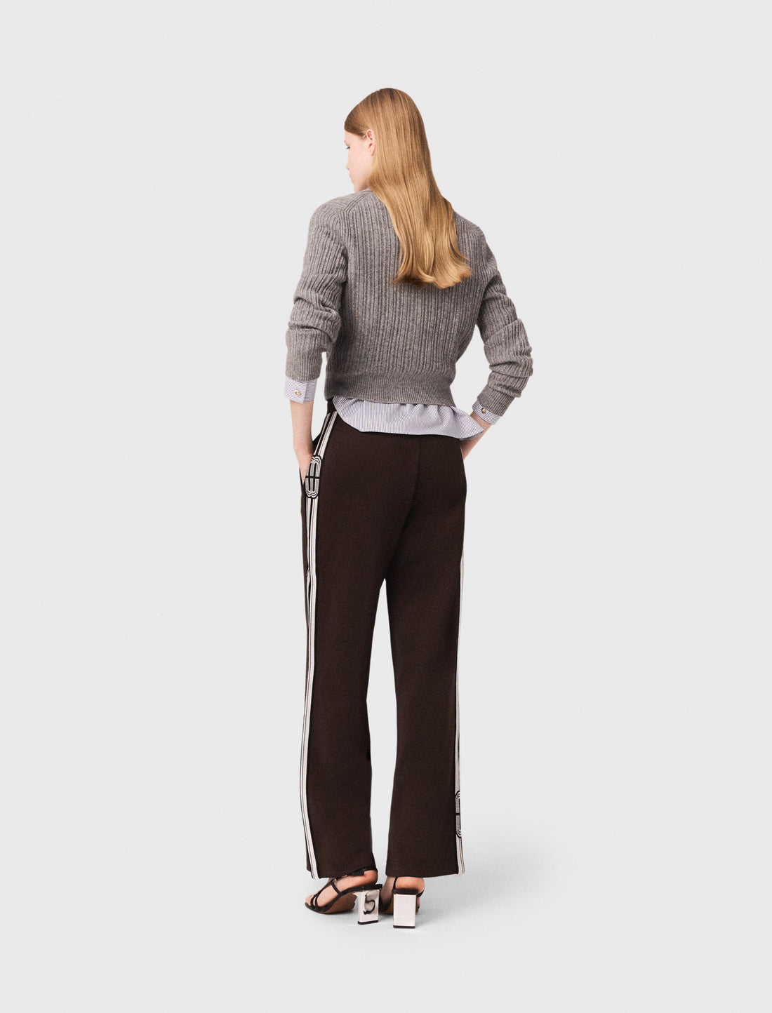 Pantalón con bandas rectas