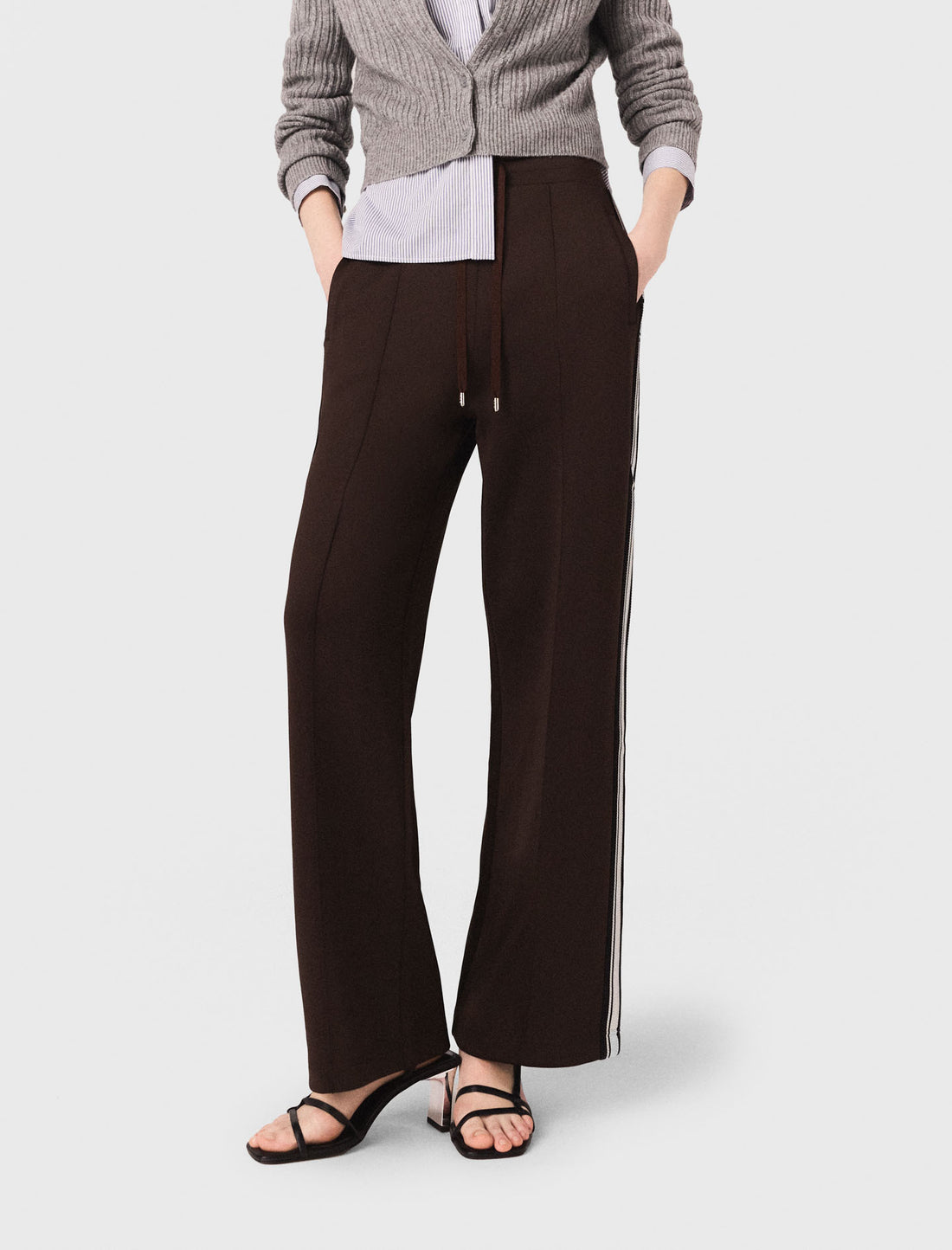 Pantalón con bandas rectas