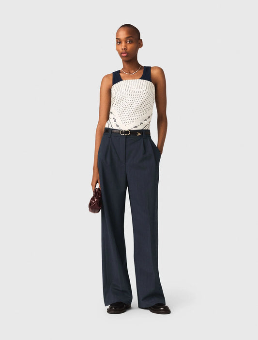 Pantalón sastre a rayas