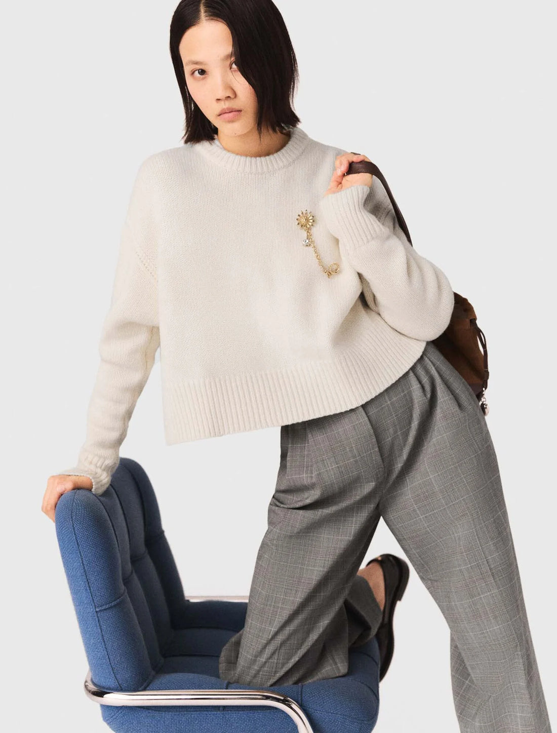 Pantalón sastre de cuadros