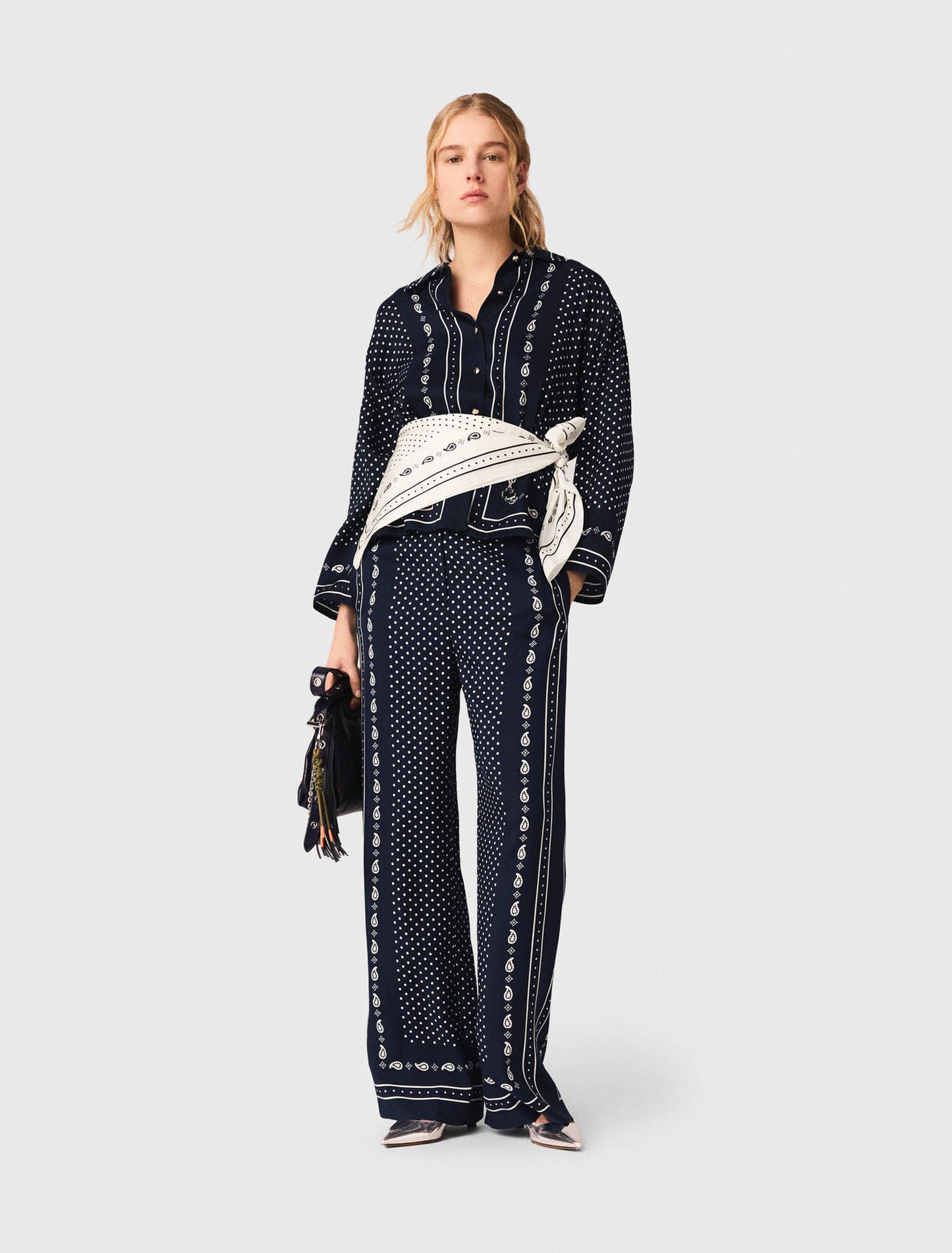 Pantalón fluido estampado