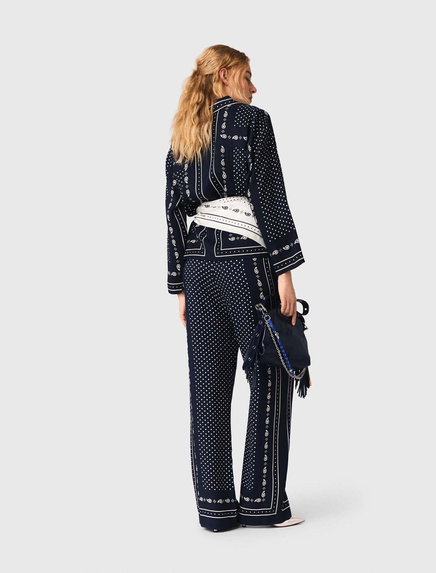 Pantalón fluido estampado