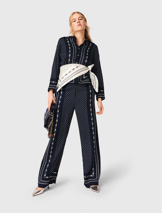 Pantalón fluido estampado