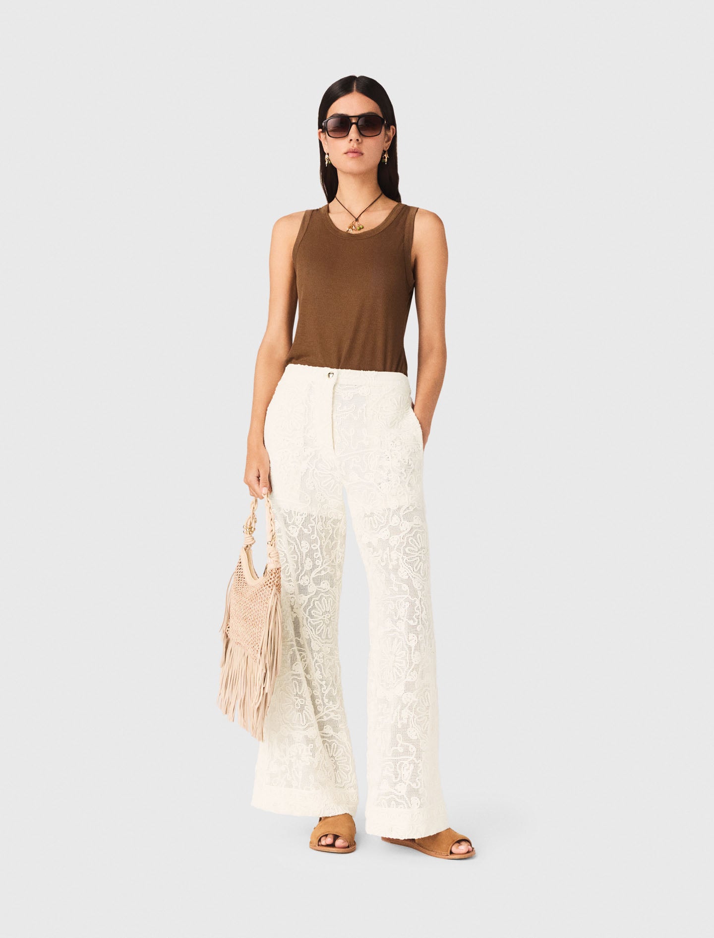 Pantalón de guipur