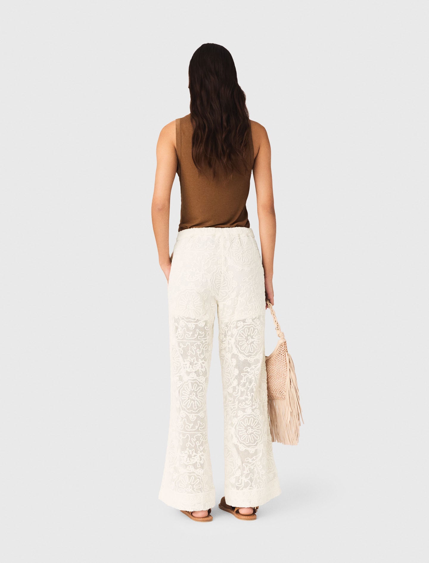 Pantalón de guipur