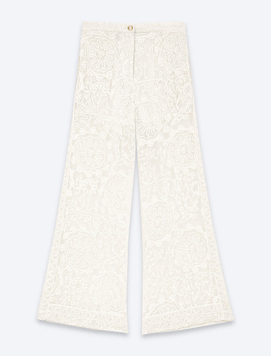 Pantalón de guipur
