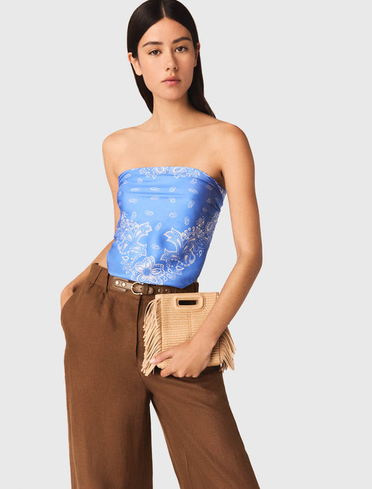 Pantalón de mezcla de lino