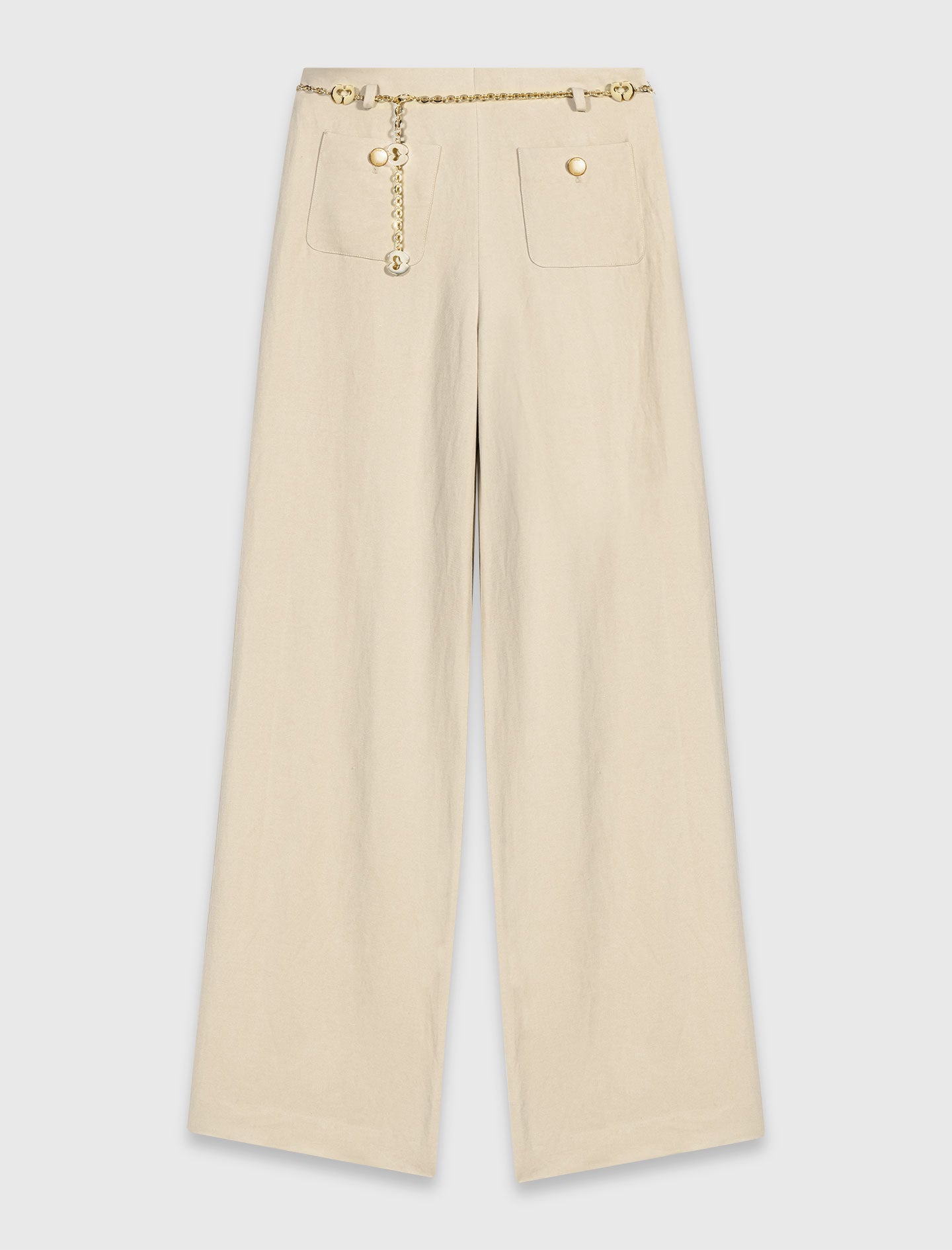Pantalón de traje de lino mezcla