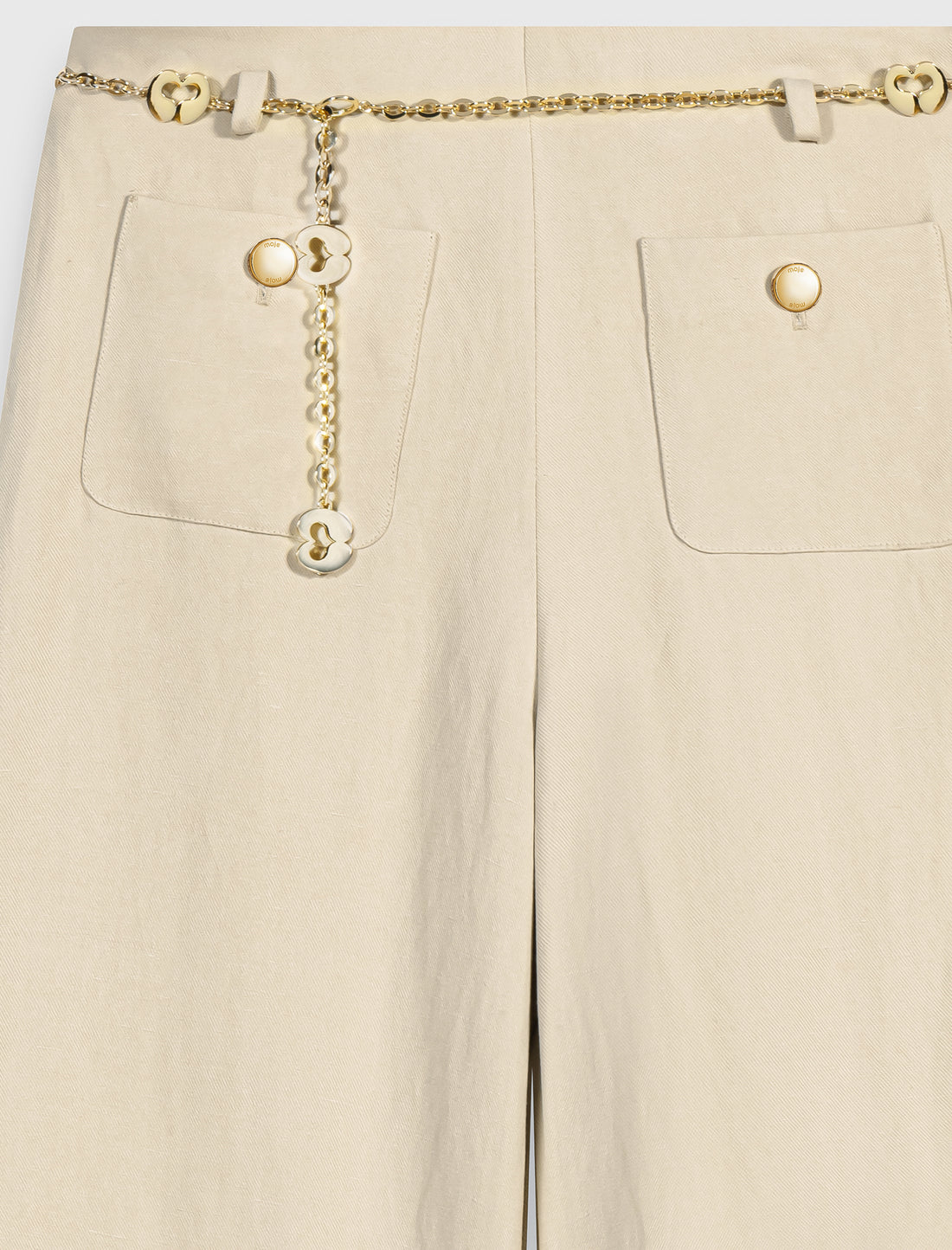 Pantalón de traje de lino mezcla