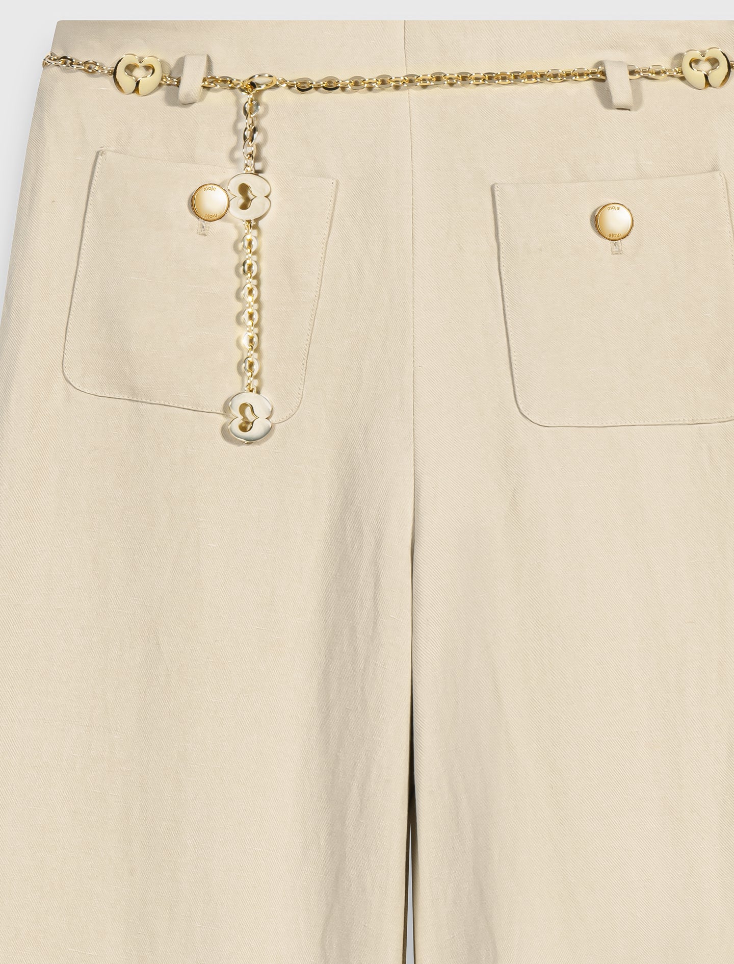 Pantalón de traje de lino mezcla