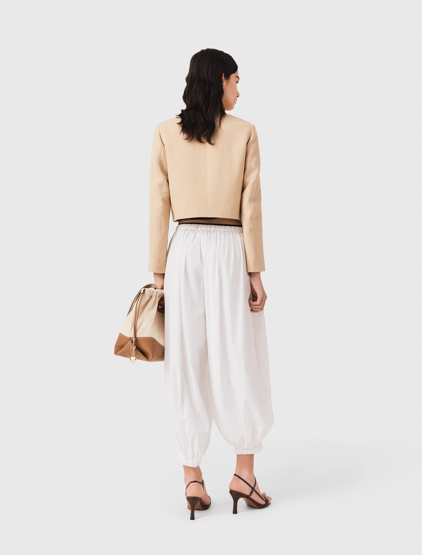 Pantalón sarouel de algodón