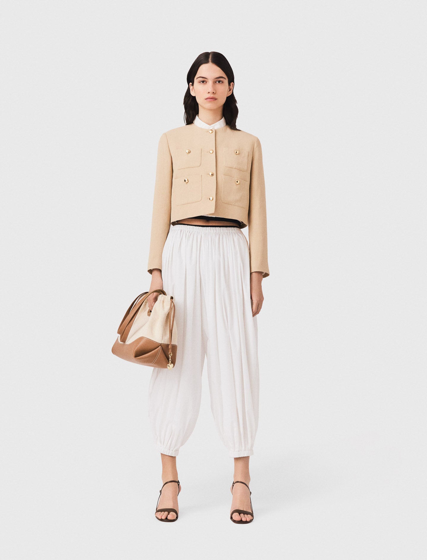 Pantalón sarouel de algodón