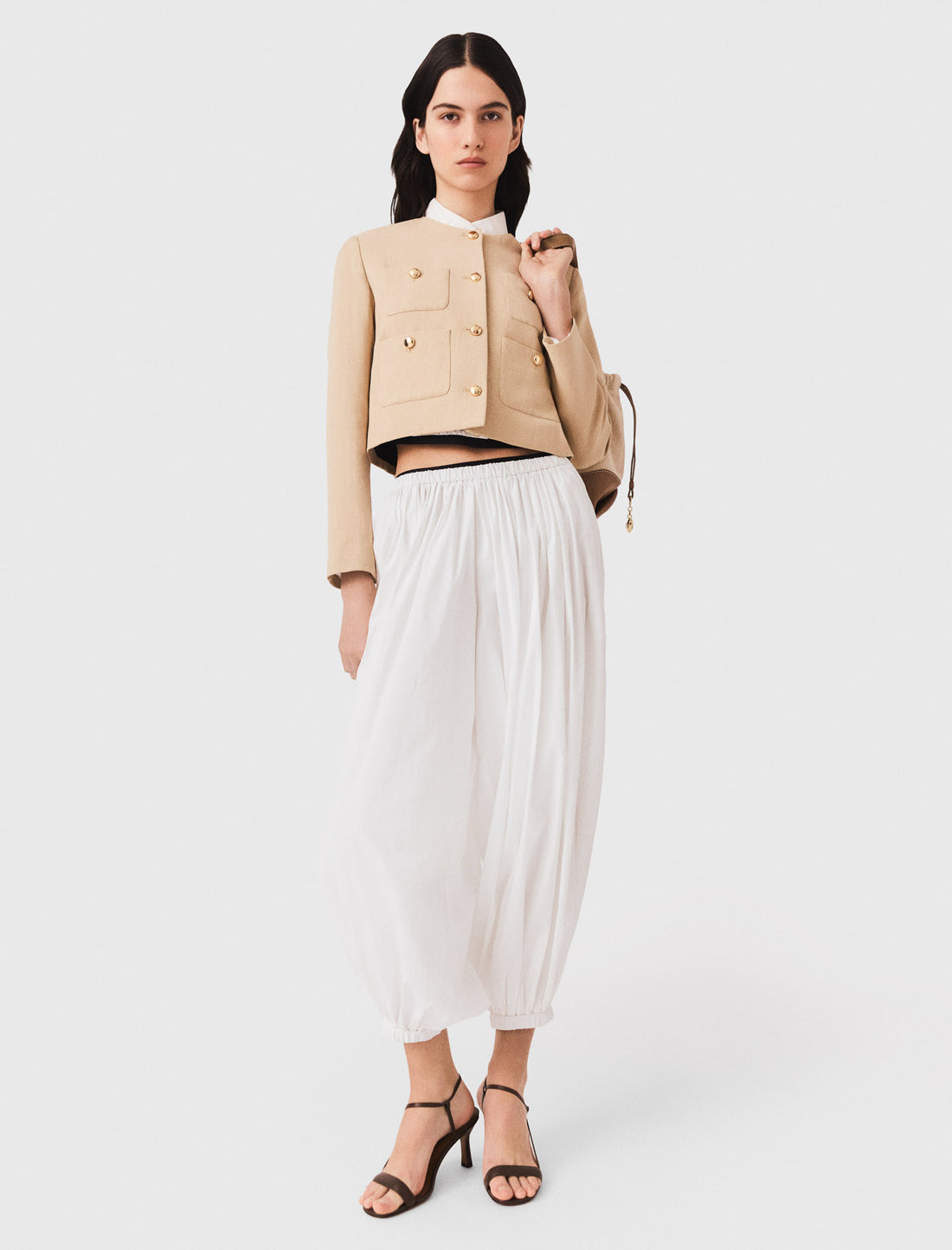 Pantalón sarouel de algodón