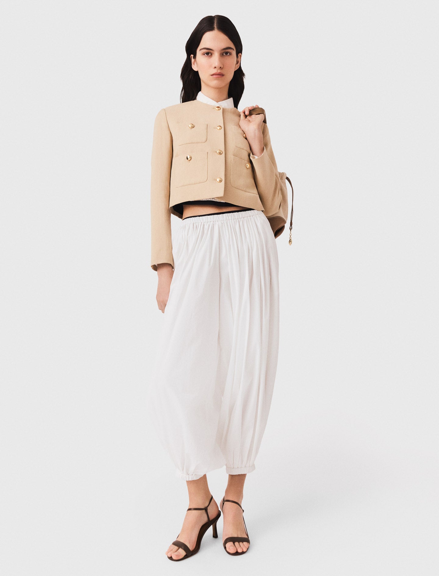 Pantalón sarouel de algodón
