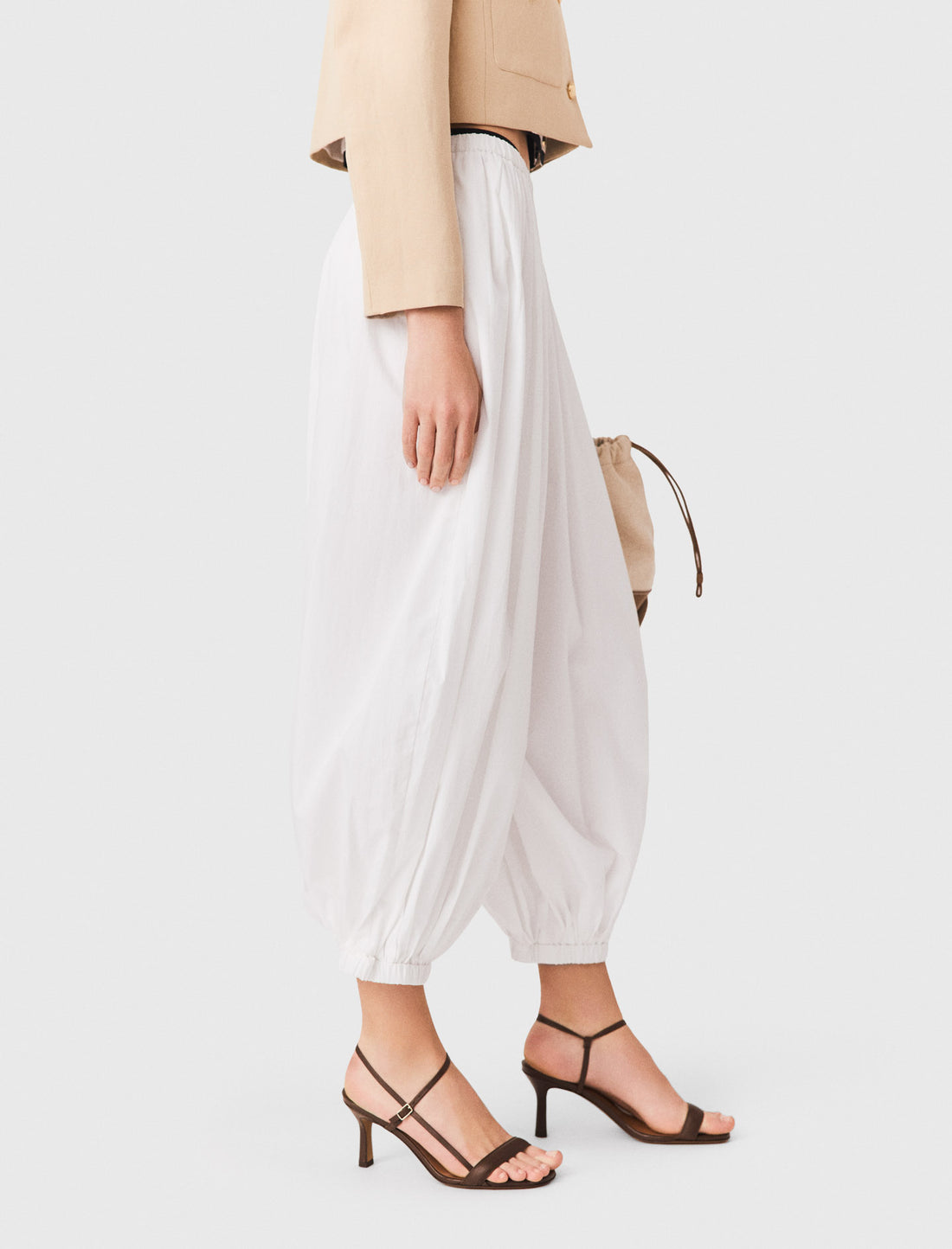 Pantalón sarouel de algodón