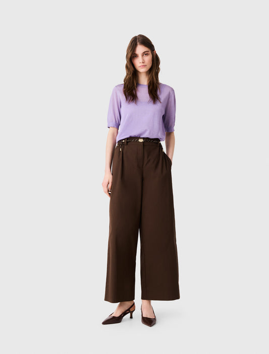 Pantalón ancho de algodón