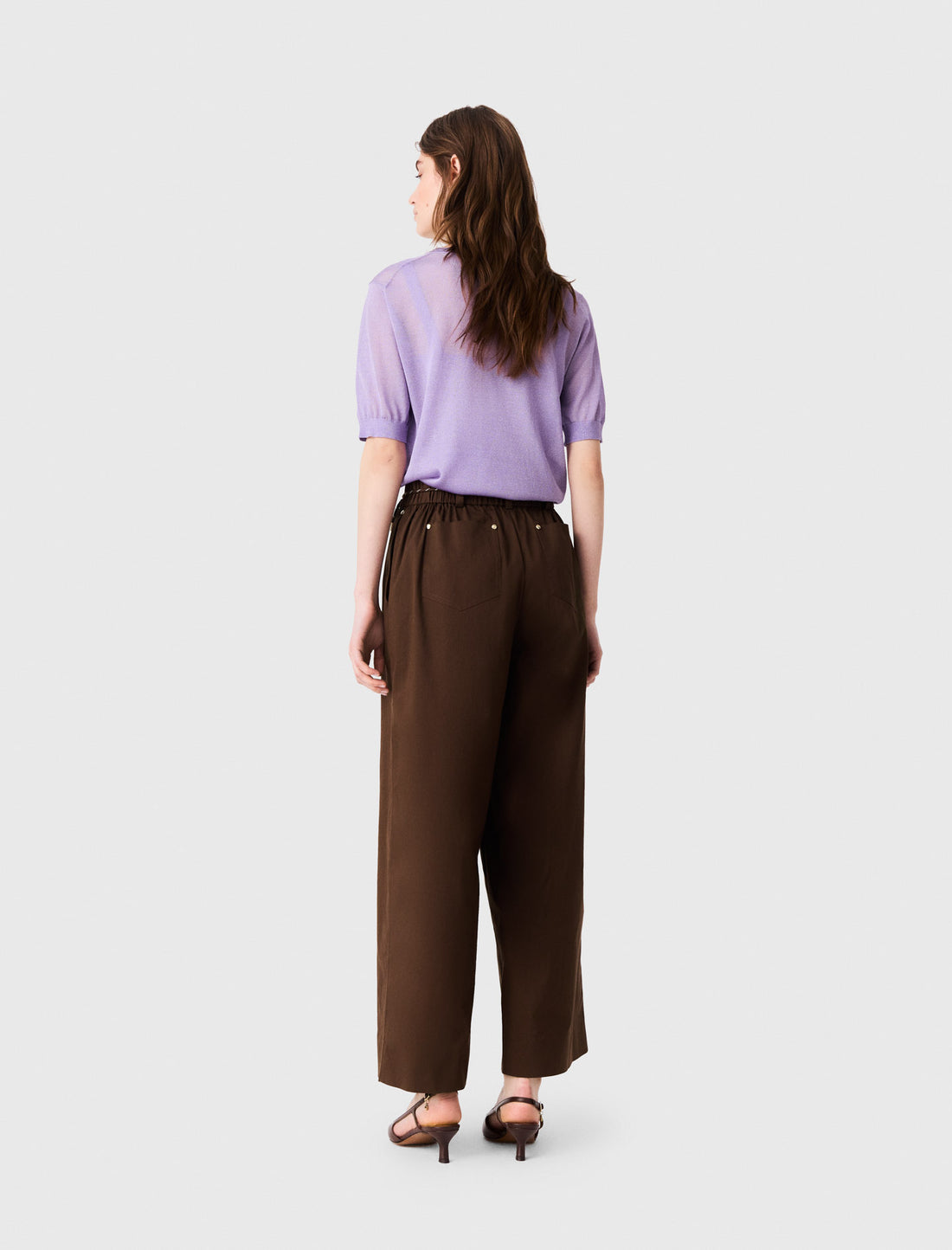 Pantalón ancho de algodón