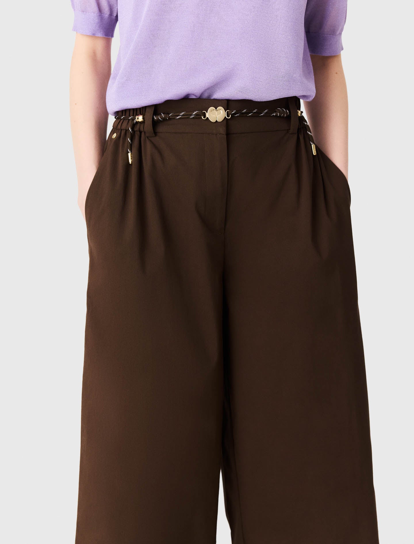 Pantalón ancho de algodón